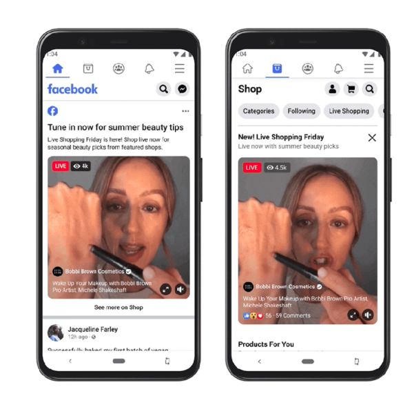 Sephora facebook live shopping